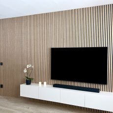 Ribbon-Wood Classic Oak en sala de TV