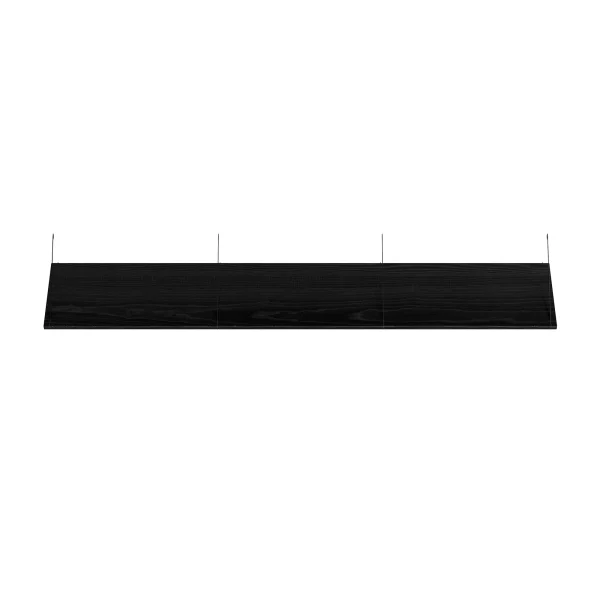 Brace shelf Black Ash 1800 mm black brackets