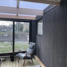 Ribbon-Wood Rustic Grey Oak conservatory